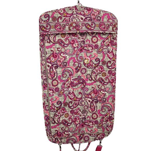 Retired‎ VERA BRADLEY Travel Hanging Garment Bag Paisley Meets Plaid Pink Purple